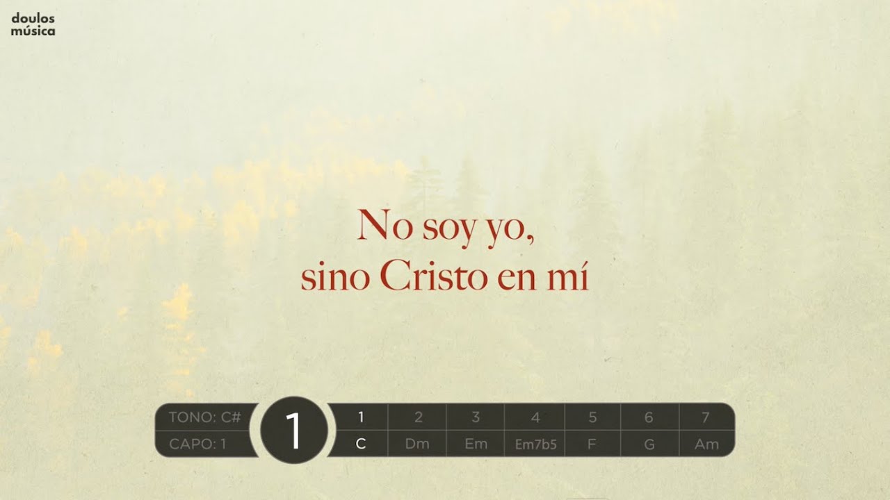 No soy Yo, Sino Cristo en Mí | Lyric Video - YouTube