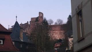 Blick vom Unteren Faulpelz auf das Heidelberger Schloss