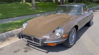 1973 JAGUAR XKE E-TYPE SERIES III V12 arrives for sale at West Coast Classics, Torrance, CA
