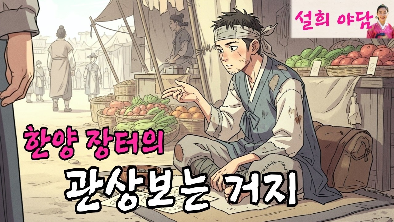 조선 장터에서 관상을 꿰뚫어 보는 거지 총각   야담   설화   옛날이야기
