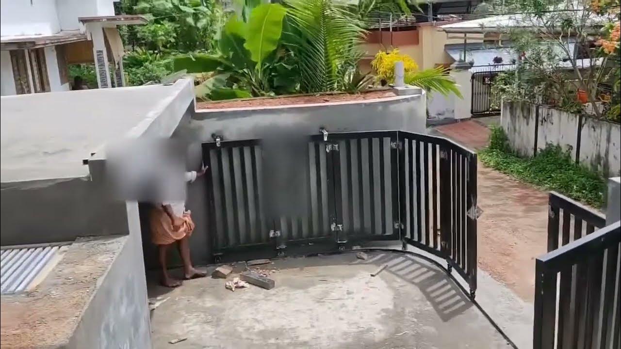 Gate Sliding and Folding gate curved design YouTube