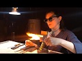 Flameworked shot glass demonstration
