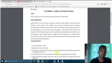 Experiment 2 - System Software and Compiler Lab