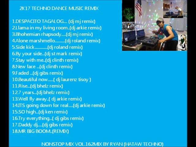 NONSTOP MIX VOL 162 MIX BY RYAN TECHNO HATAW REMIX class=