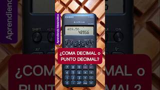 ¿COMA DECIMAL o PUNTO DECIMAL? 🤔
