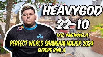 Cloud9 HeavyGod (22/10) vs Nemiga (Inferno) Perfect World Shanghai Major 2024 Europe RMR A | CS2 POV