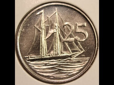 25 Cents Coins Of CAYMAN ISLANDS In HD