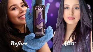 Dying my hair PURPLE! 💜 Using Arctic Fox | Purple Rain