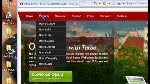 How to get Opera 10 turbo