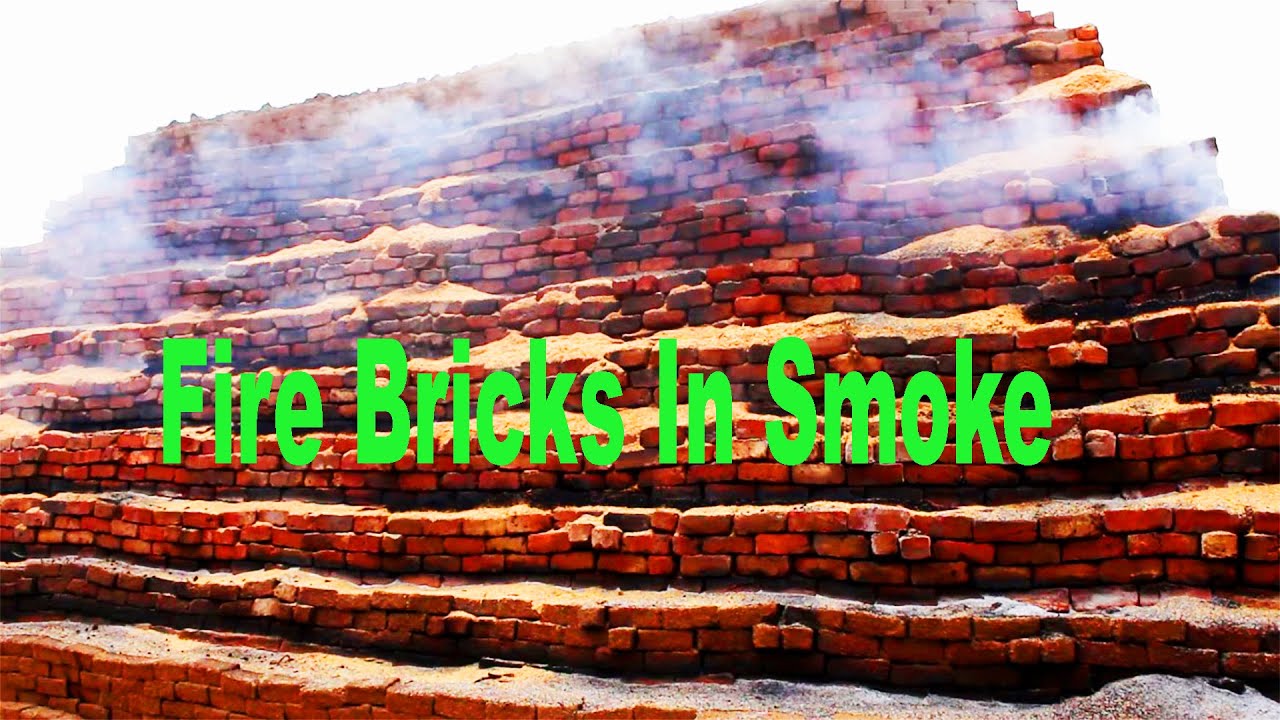 Fire Brick In Smoke Indian Traditional Way Fire Brick Making Step
