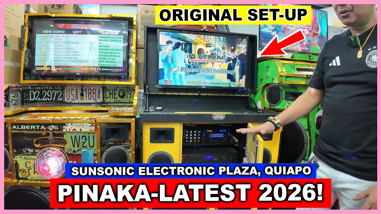 PINAKA-LATEST ORIGINAL SET-UP VIDEOKE MACHINE NGAYONG 2026 SA QUIAPO RAON BAGSAK PRESYO DITO | P2