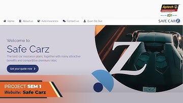Website: Safe CarZ - Công ty bảo hiểm xe | Đồ án kì 1 - SV FPT Aptech