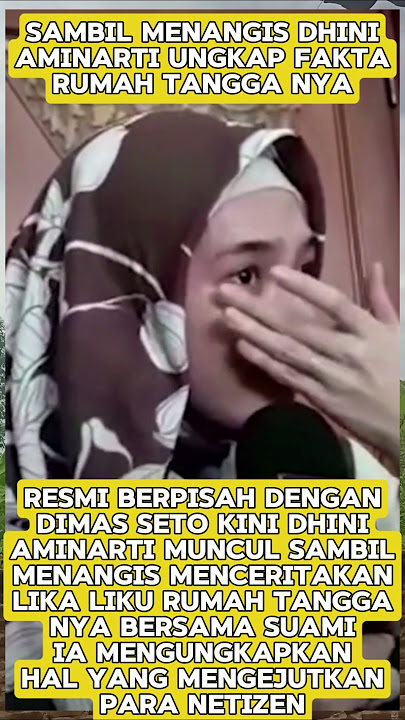 Tak Henti Menangis Dhini Aminarti Ungkap Orang Ketiga#dhiniaminarti #dimasseto #shorts