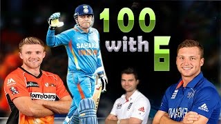BATSMAN SMASH 100 WITH A SIX  -  Risky Hundreds in cricket History screenshot 5