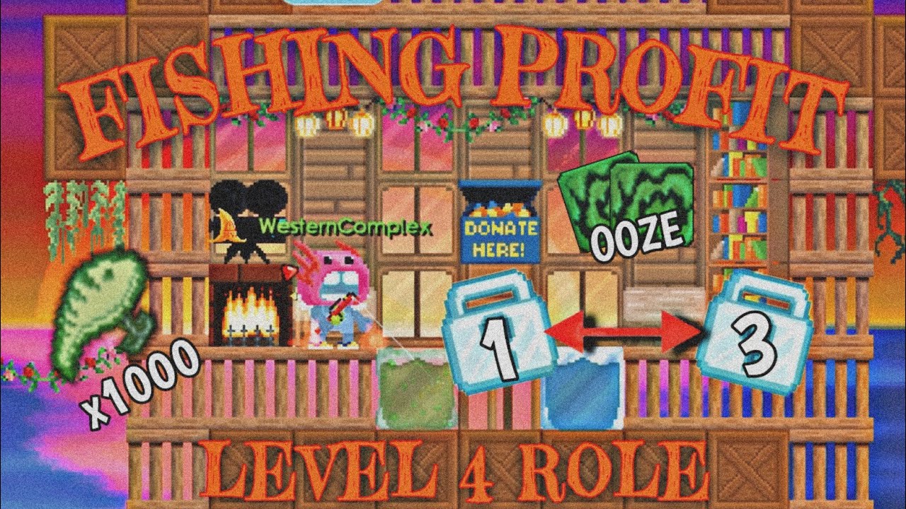 FISHING PROFIT WITH 1K URANIUM BAITS ROLE LEVEL 4 Growtopia YouTube