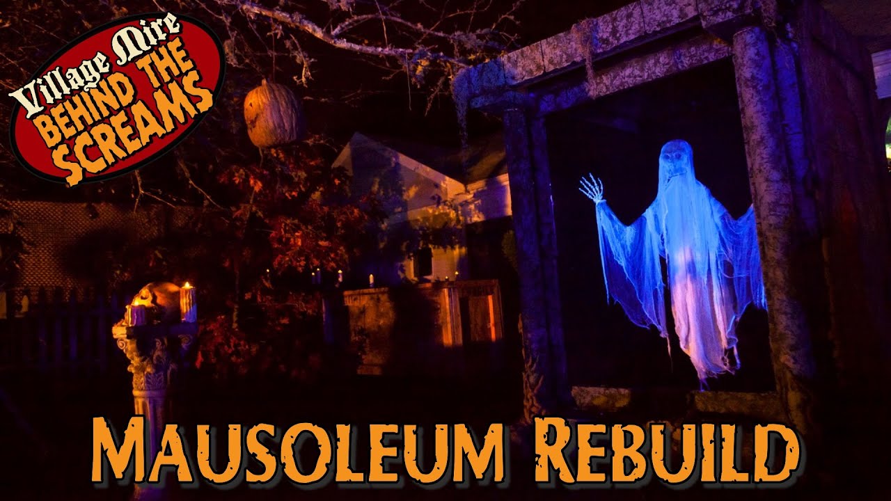 Halloween Mausoleum Yard Haunt Prop #halloween #homehaunt #yardhaunt #halloweendecor