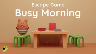 Busy Morning (nicolet.jp) Escape Game Full Walkthrough 脱出ゲーム 攻略 screenshot 3