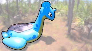 Lapras Pokémon Inflatable Pool Toy Inflation in Time Lapse