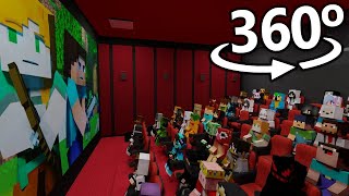 Minecraft 360° - Cinema Hall (Minecraft Animation)4K/VR