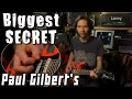 REVELATION! Paul Gilbert's changing string technique!