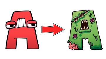 Alphabet Lore But Transform Into Zombie