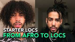 From Afro Hair (3C) to Locs | Getting my starter locs