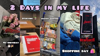 VLOG| 2 days with me | shopping 🛍grocery🥬🛒 my birthday 🎂🎉 + مشترياتي الجديدة| يوماين من حياتي