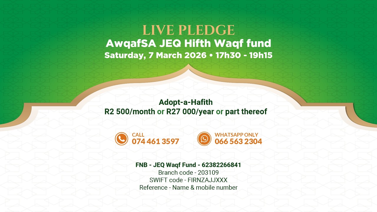JEQ Live Pledge AWQAFSA Hifth Waqf Fund 7 March 2026