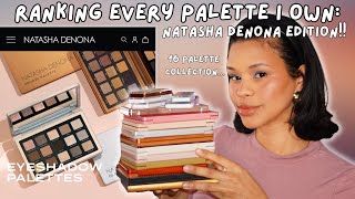 Ranking all 16 NATASHA DENONA paletttes I own: which one sits as NUMBER ONE makeup, eyeshadow
