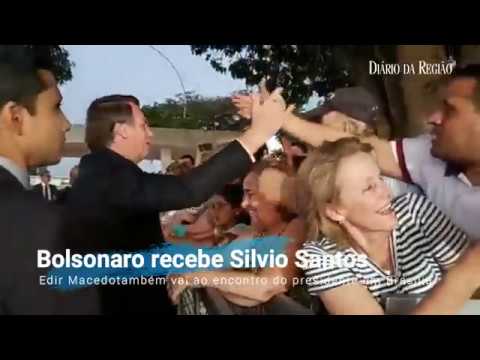 BOLSONARO RECEBE SILVIO SANTOS E EDIR MACEDO - Encontro foi anunciado por presidente