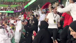 شاهد جنون ركلات الترجيح مباشرةً من الملعب من مباراة المغرب ضد إسبانيا HD