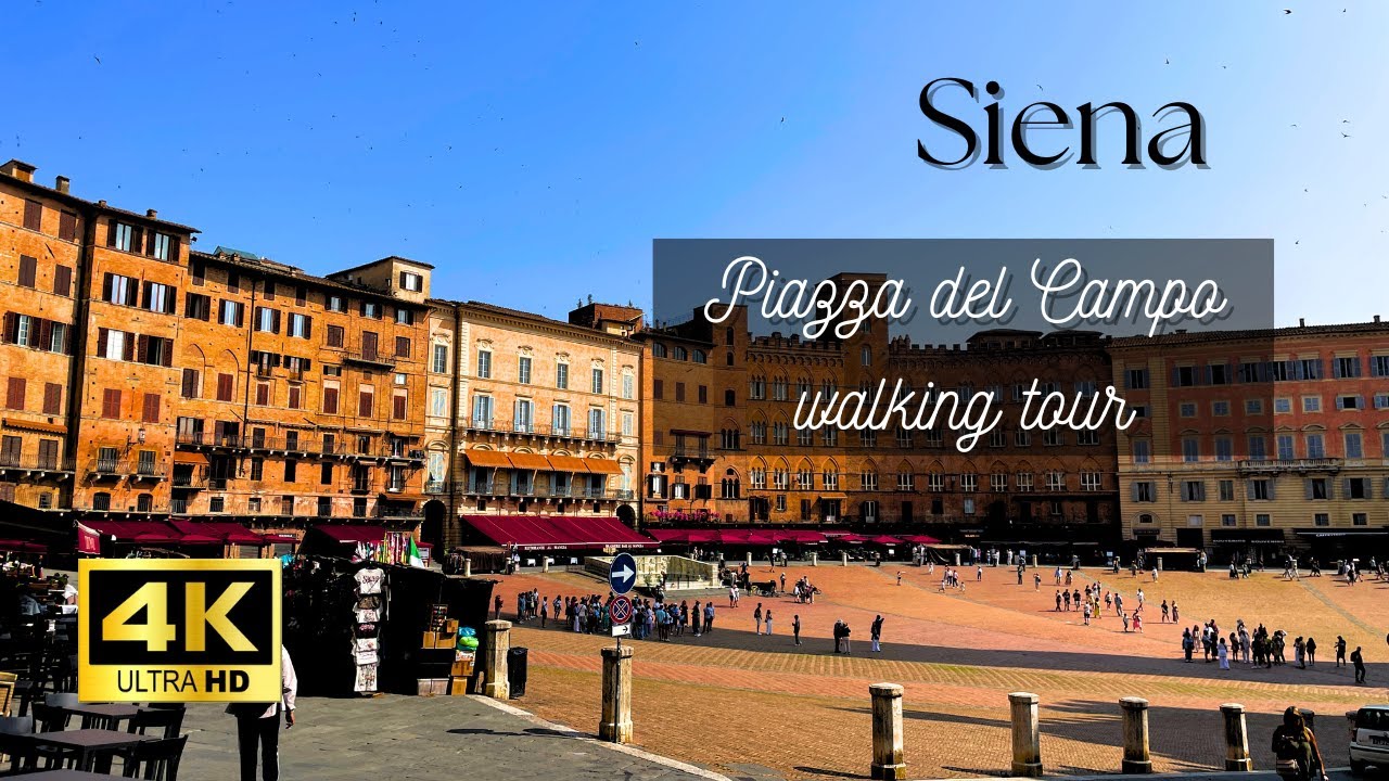 [4K] Walking tour in Piazza del Campo | June 2025 | Siena, Italy 🇮🇹