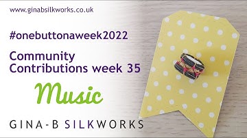 Music - One Button a Week : Week 35 / Wonderful handcrafted buttons! Community contributions