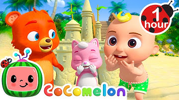 Beach Sand castle song | CoComelon Animal Time - Learning with Animals Nursery Rhymes
