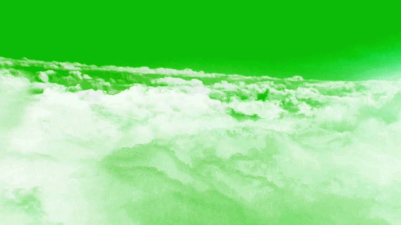 Cloud Flying In Sky On Green Screen | Fly Cloud | Chroma Key Footage ...