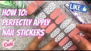 DIY: How to Perfectly Apply Nail Stickers | Zai Antonio screenshot 4