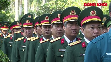 Lễ truy điệu và cải táng hài cốt liệt sĩ tại Nghĩa trang tỉnh