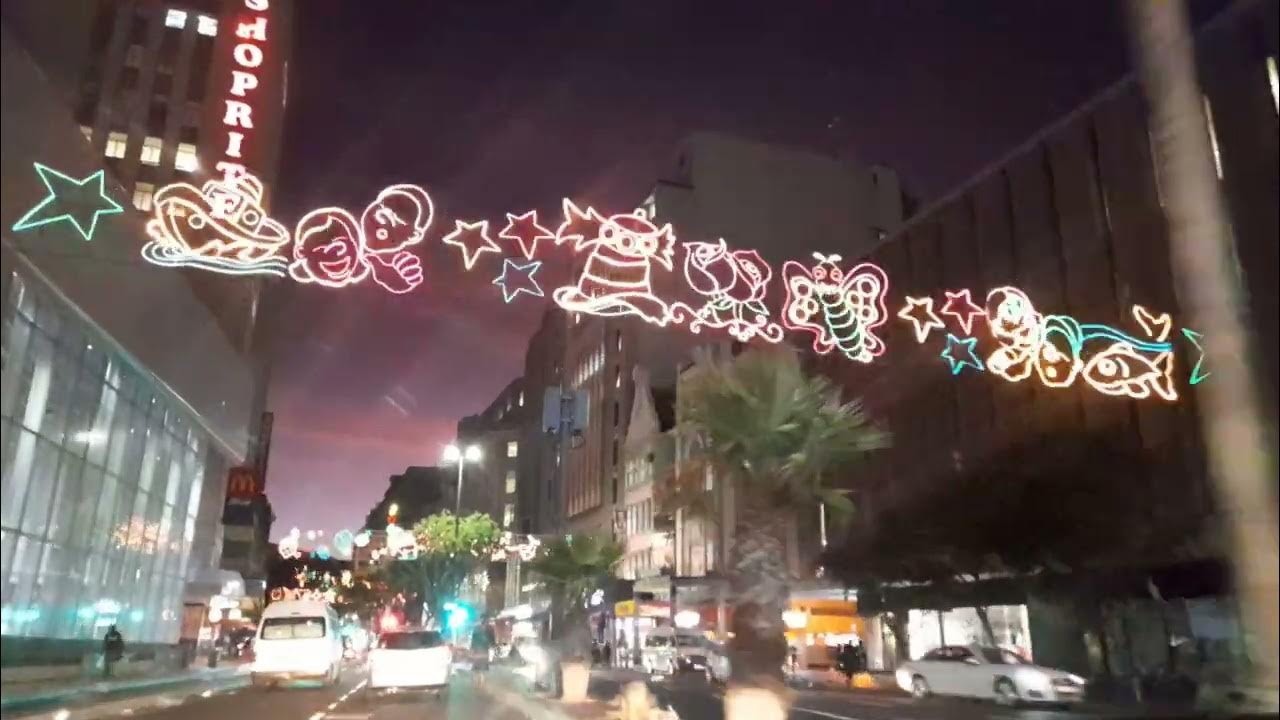 Christmas lights Adderley street Cape Town YouTube