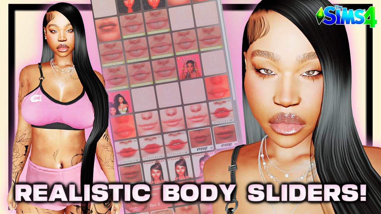 REALISTIC BODY SLIDERS! 🌸 • SLIDER CC HAUL • THE SIMS 4 