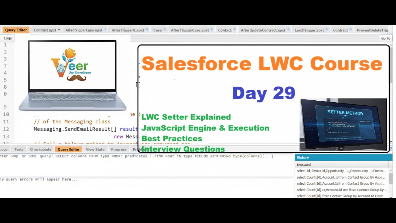 День 29: Объяснение LWC-сеттера | Движок и выполнение JavaScript, лучшие практики и вопросы для с...