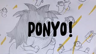 Ponyo Rising Scene From Ponyo 2008 Drawing