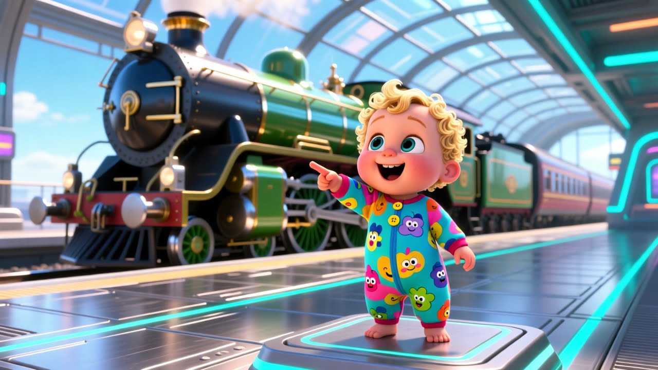 Wroom Wroom Train Go 🚂💨 | Fun Kids Song | Toddler Train Adventure