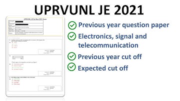 UPRVUNL JE 2021 QUESTION PAPER