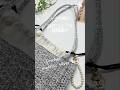 #かぎ針編み セリアメタリックヤーンで編むミニトート#crochet #ハンドメイド