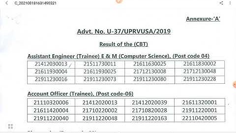 UPRVUNL  AE COMPUTER SCIENCE ,ACCOUNT OFFICER, PHARMACIST,TG-2 INSTRUMENT RESULT OUT || CHECK NOW