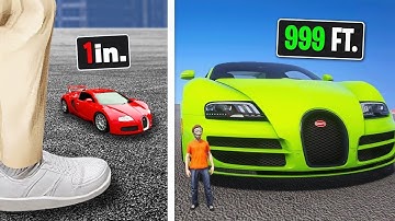 Every Time I Crash My Bugatti Gets Bigger in GTA!