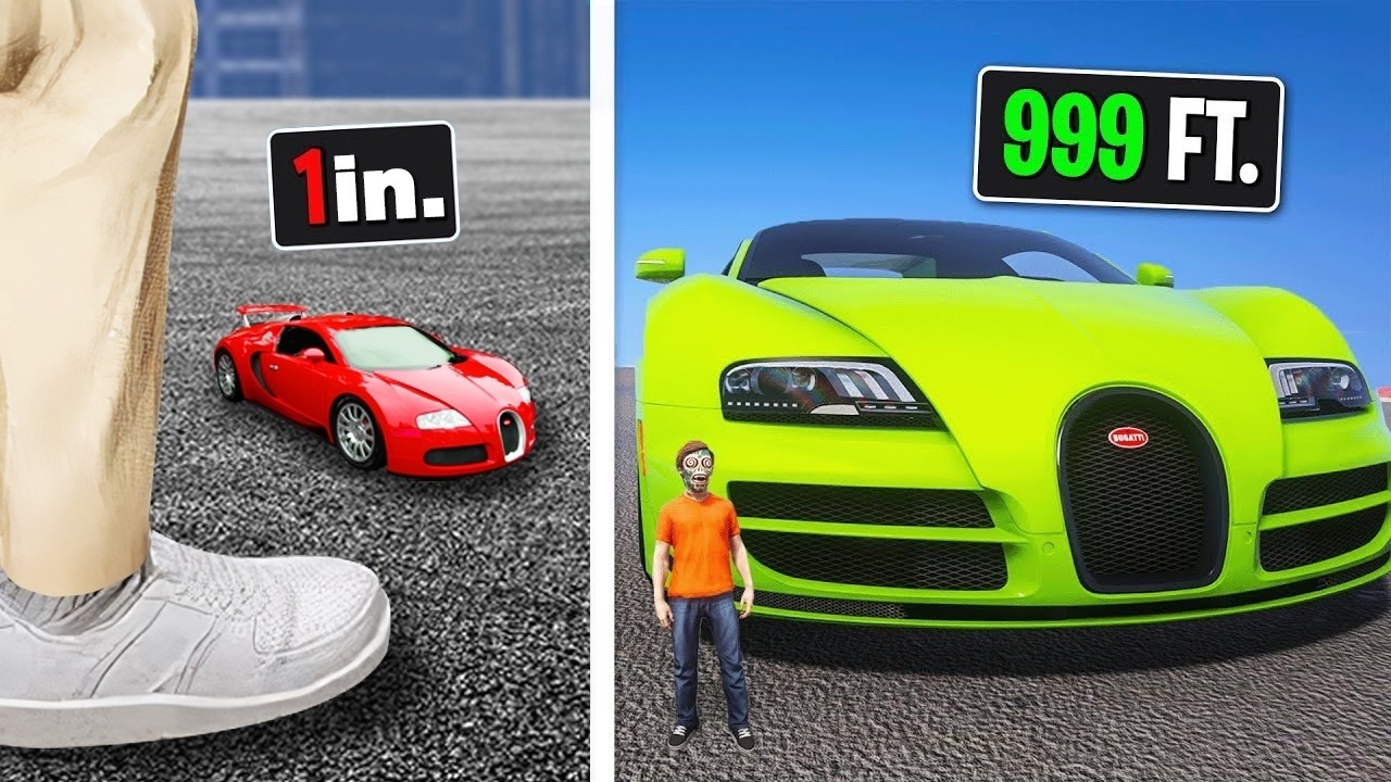 Every Time I Crash My Bugatti Gets Bigger in GTA!