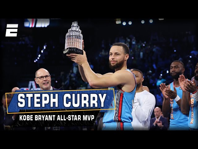 Steph Curry wins the 2025 Kobe Bryant All-Star MVP Trophy 🏆 | NBA