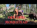 Couple finds Off Grid homesite and Starts clearing the land