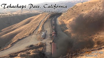 Tehachapi Pass, California trains in 4K: 10-22-2020 / BNSF at CP Bealville/CP Cliff